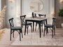 Hanah Home Mesa de Comedor Extensible Mármol Blanco